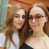 Alexa Aviator Sunglasses in Tortoise