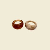 Lindsay Acrylic Rings SZ 7 (set of two)