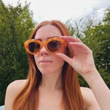 Katty Sunglasses in Orange Tortoise