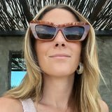 Andrea Sunglasses in Burnt Orange