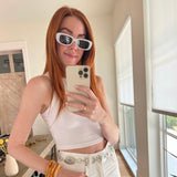 Sydney Sunglasses in Ivory WITH Orange Lenses